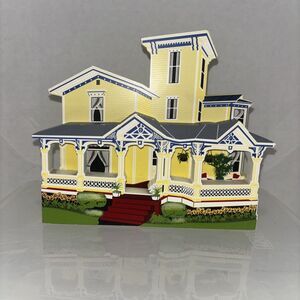 Sheila's 1997 Shelf Sitter Halstead House 1870 Coldwater Michigan W/ Fence VTG